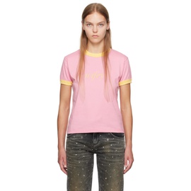 GCDS Pink Wifey T-Shirt 232308F110001