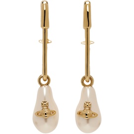 비비안 웨스트우드 Vivienne Westwood Gold Yael Earrings 232314F022061