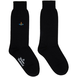 비비안 웨스트우드 Vivienne Westwood Black Uni Socks 232314F076002