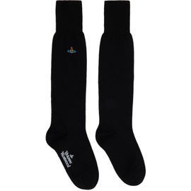 비비안 웨스트우드 Vivienne Westwood Black Uni Sock 232314F076006