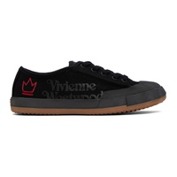 비비안 웨스트우드 Vivienne Westwood Black Animal Gym Sneakers 232314F128006