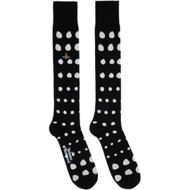 비비안 웨스트우드 Vivienne Westwood Black Dots Socks 232314M220011