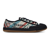 비비안 웨스트우드 Vivienne Westwood Multicolor Madras Check Sneakers 232314M237010