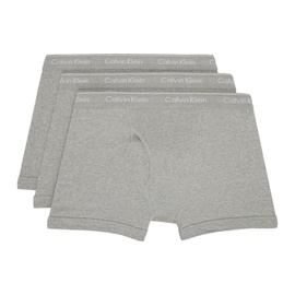 캘빈클라인 언더웨어 Calvin Klein Underwear Three-Pack Gray Boxers 232325M216003