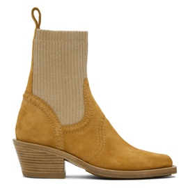 Chloe Tan Nellie Ankle Boots 232338F113008