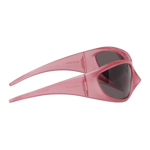 발렌시아가 발렌시아가 Balenciaga Pink Skin Cat XXL Sunglasses 232342F005008