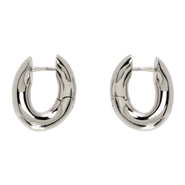 발렌시아가 Balenciaga Silver Loop XXS Earrings 232342F022014