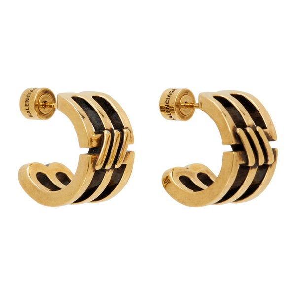 발렌시아가 발렌시아가 Balenciaga Gold BB Icon Hoop Earrings 232342F022018