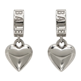 발렌시아가 Balenciaga Silver Sharp Heart Earrings 232342F022024