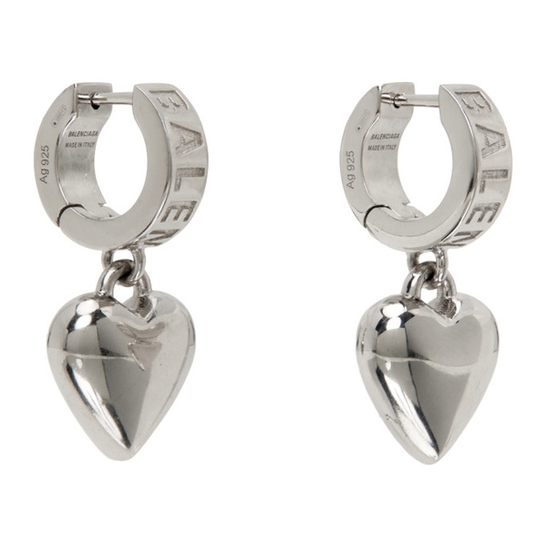 발렌시아가 발렌시아가 Balenciaga Silver Sharp Heart Earrings 232342F022024