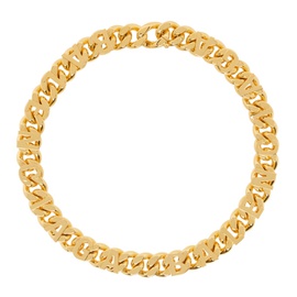 발렌시아가 Balenciaga Gold Chain Logo Necklace 232342F023004