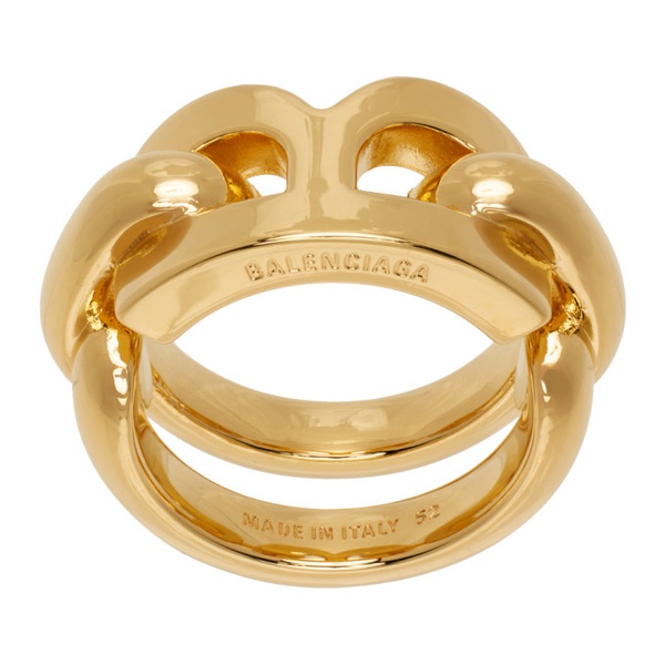 발렌시아가 발렌시아가 Balenciaga Gold B Chain 2.0 Ring 232342F024004