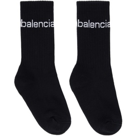 발렌시아가 Balenciaga Black Bal.Com Socks 232342F076006