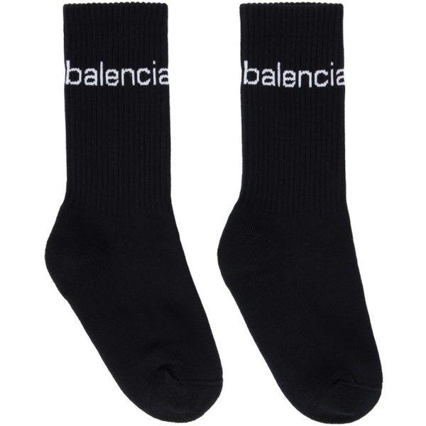 발렌시아가 발렌시아가 Balenciaga Black Bal.Com Socks 232342F076006