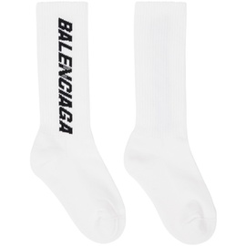 발렌시아가 Balenciaga White Racer Socks 232342F076009