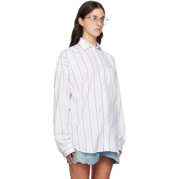 발렌시아가 발렌시아가 Balenciaga White Striped Shirt 232342F109000
