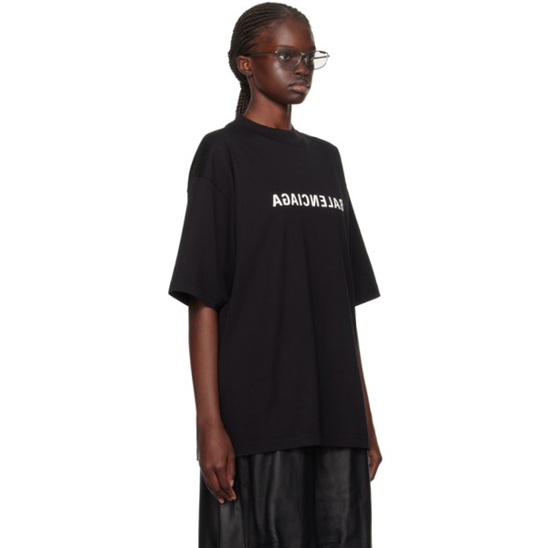발렌시아가 발렌시아가 Balenciaga Black Mirror T-Shirt 232342F110017
