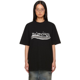발렌시아가 Balenciaga Black Printed T-Shirt 232342F110019