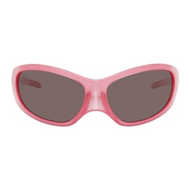 발렌시아가 Balenciaga Pink Skin XXL Cat Sunglasses 232342M134010