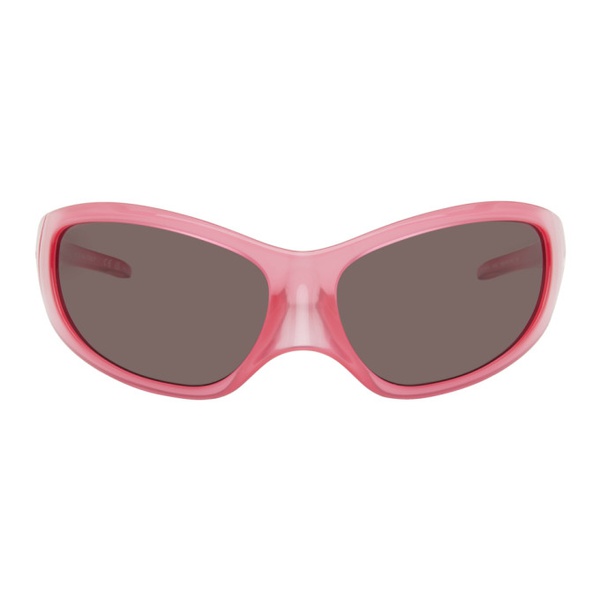 발렌시아가 발렌시아가 Balenciaga Pink Skin XXL Cat Sunglasses 232342M134010
