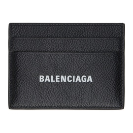 발렌시아가 Balenciaga Black Printed Card Holder 232342M163002