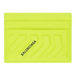 발렌시아가 Balenciaga Yellow Embossed Card Holder 232342M163010