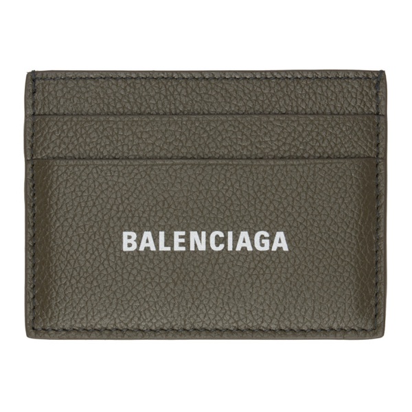 발렌시아가 발렌시아가 Balenciaga Khaki Printed Card Holder 232342M163014