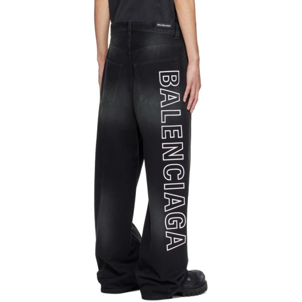 발렌시아가 발렌시아가 Balenciaga Black Outline Jeans 232342M186020