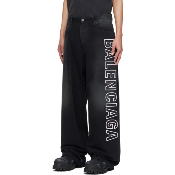 발렌시아가 발렌시아가 Balenciaga Black Outline Jeans 232342M186020