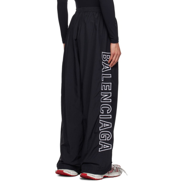 발렌시아가 발렌시아가 Balenciaga Black Embroidered Track Pants 232342M191007