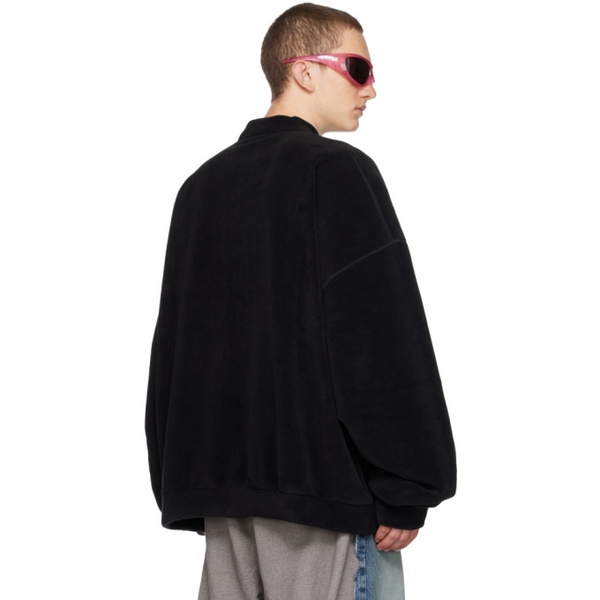 발렌시아가 발렌시아가 Balenciaga Black Embroidered Sweatshirt 232342M204002
