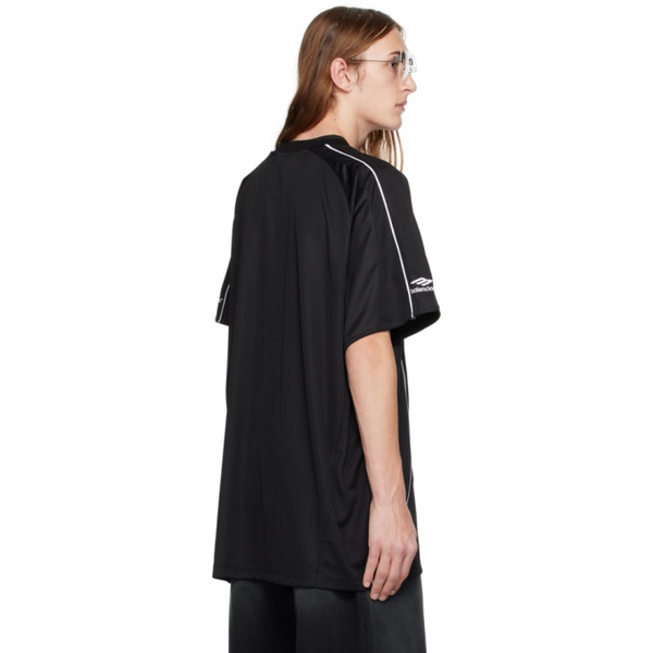 발렌시아가 발렌시아가 Balenciaga Black Raglan T-Shirt 232342M213024