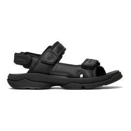 발렌시아가 Balenciaga Black Faux-Leather Tourist Sandals 232342M234006
