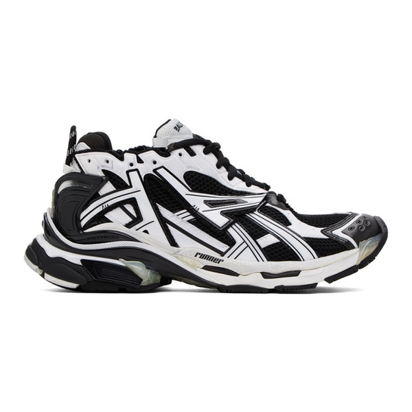 발렌시아가 발렌시아가 Balenciaga White & Black Runner Sneakers 232342M237001