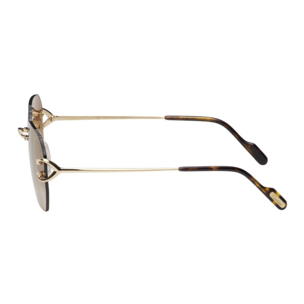  Gold Signature C de Cartier Sunglasses 232346F005020