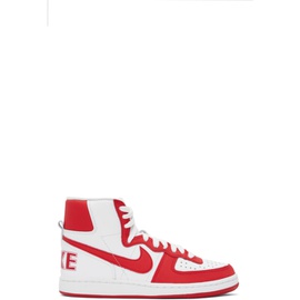Comme des Garcons Homme Plus Red & White Nike 에디트 Edition Terminator High Sneakers 232347M236002