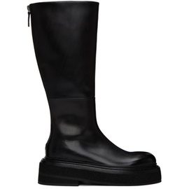 Marsell Black Flat Zuccone Boots 232349F114008