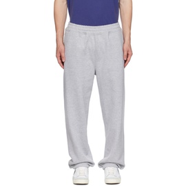 Stuessy Gray Embroidered Sweatpants 232353M190001