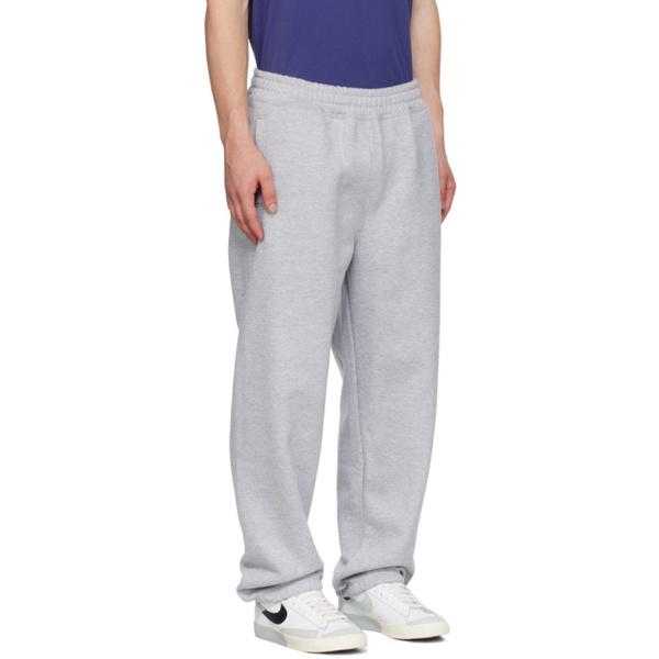 Stuessy Gray Embroidered Sweatpants 232353M190001