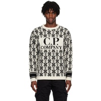 C.P.컴퍼니 C.P. Company 오프화이트 Off-White & Black Jacquard Sweater 232357M201023