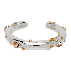 드리스 반 노튼 Dries Van Noten Silver & Orange Cuff Bracelet 232358F020000