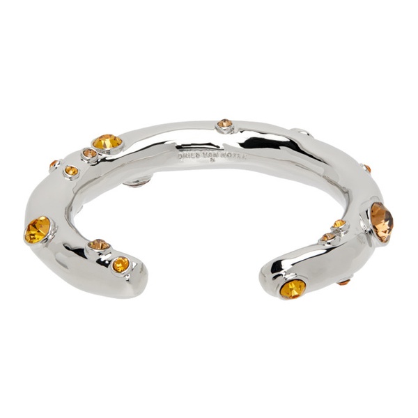  드리스 반 노튼 Dries Van Noten Silver & Orange Cuff Bracelet 232358F020000