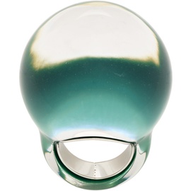 드리스 반 노튼 Dries Van Noten Transparent & Blue Ball Ring 232358F024000