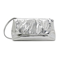 드리스 반 노튼 Dries Van Noten Silver Gathered Bag 232358F048005