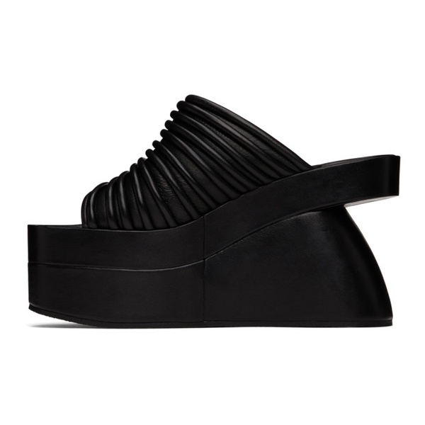  드리스 반 노튼 Dries Van Noten SSENSE Exclusive Black Heeled Sandals 232358F125001