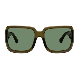 드리스 반 노튼 Dries Van Noten Khaki 린다 패로우 Linda Farrow 에디트 Edition Oversized Sunglasses 232358M134003