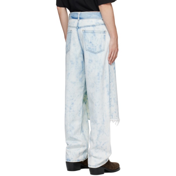  드리스 반 노튼 Dries Van Noten Blue Layered Jeans 232358M186007
