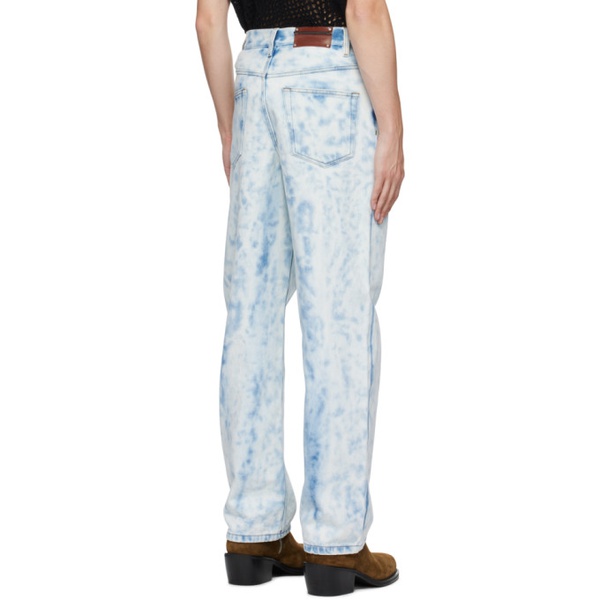  드리스 반 노튼 Dries Van Noten 오프화이트 Off-White & Blue Tie-Dye Jeans 232358M186016