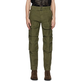 드리스 반 노튼 Dries Van Noten Khaki Garment-Dyed Cargo Pants 232358M188004