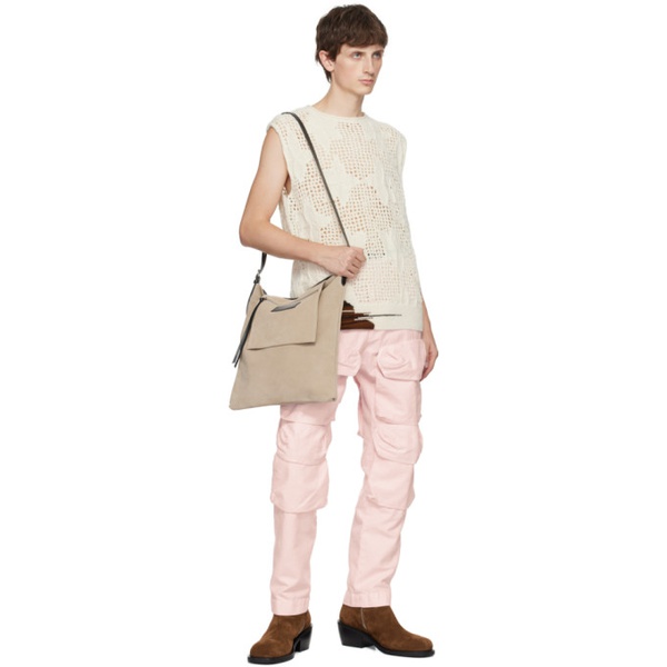  드리스 반 노튼 Dries Van Noten Pink Garment-Dyed Cargo Pants 232358M188005